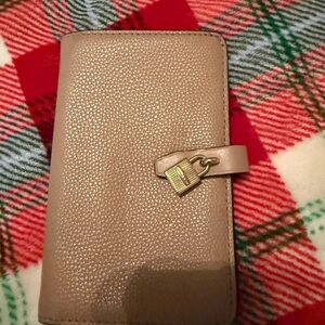Micheal Kors Tan Wallet with Lock Detail